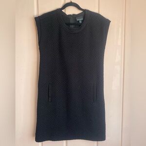 Cynthia Rowley Textured Black Mini Dress